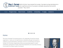 Tablet Screenshot of carvertrust.org